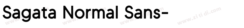 Sagata Normal Sans字体转换